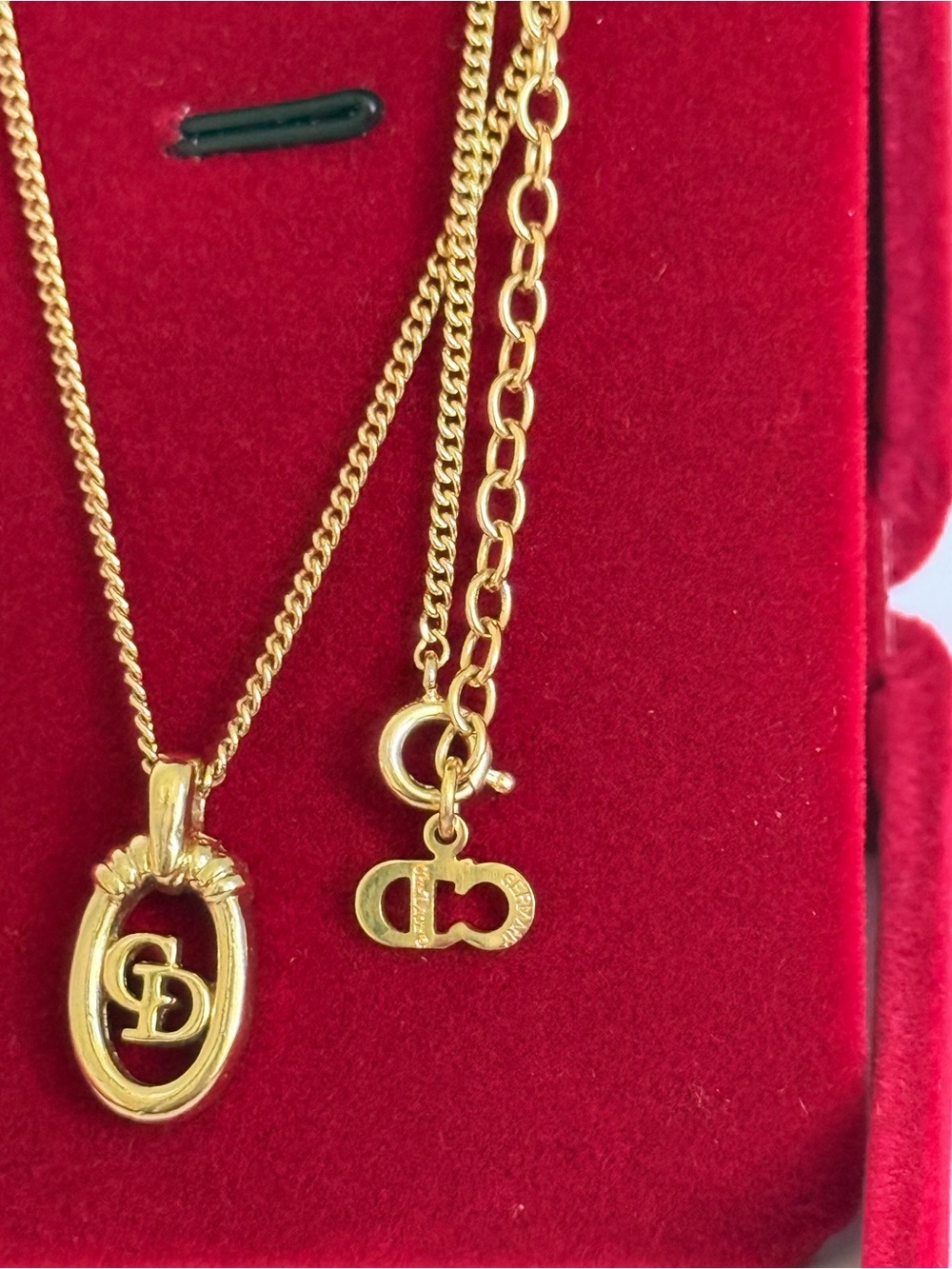 CHRISTIAN DIOR CD Pendant Necklace 💫 - Picture 5 of 10
